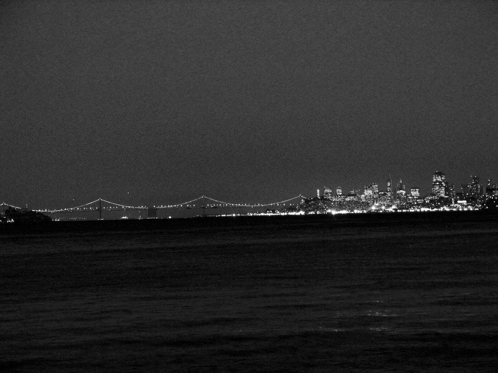 San Francisco Lights 2 Black and White