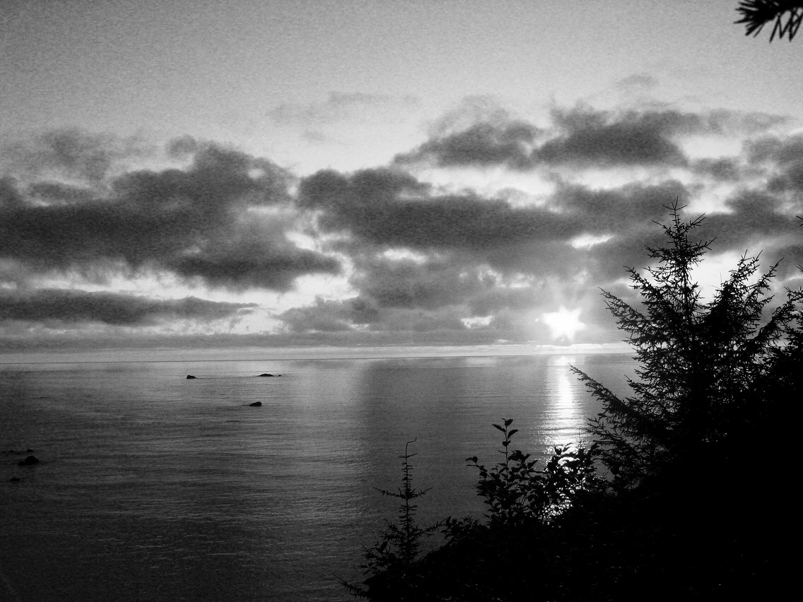 Sunset At Patricks Point Black and White