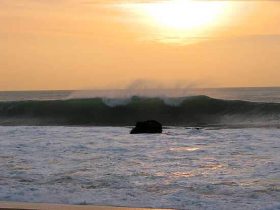 Sunset At Bodega Bay With Waves